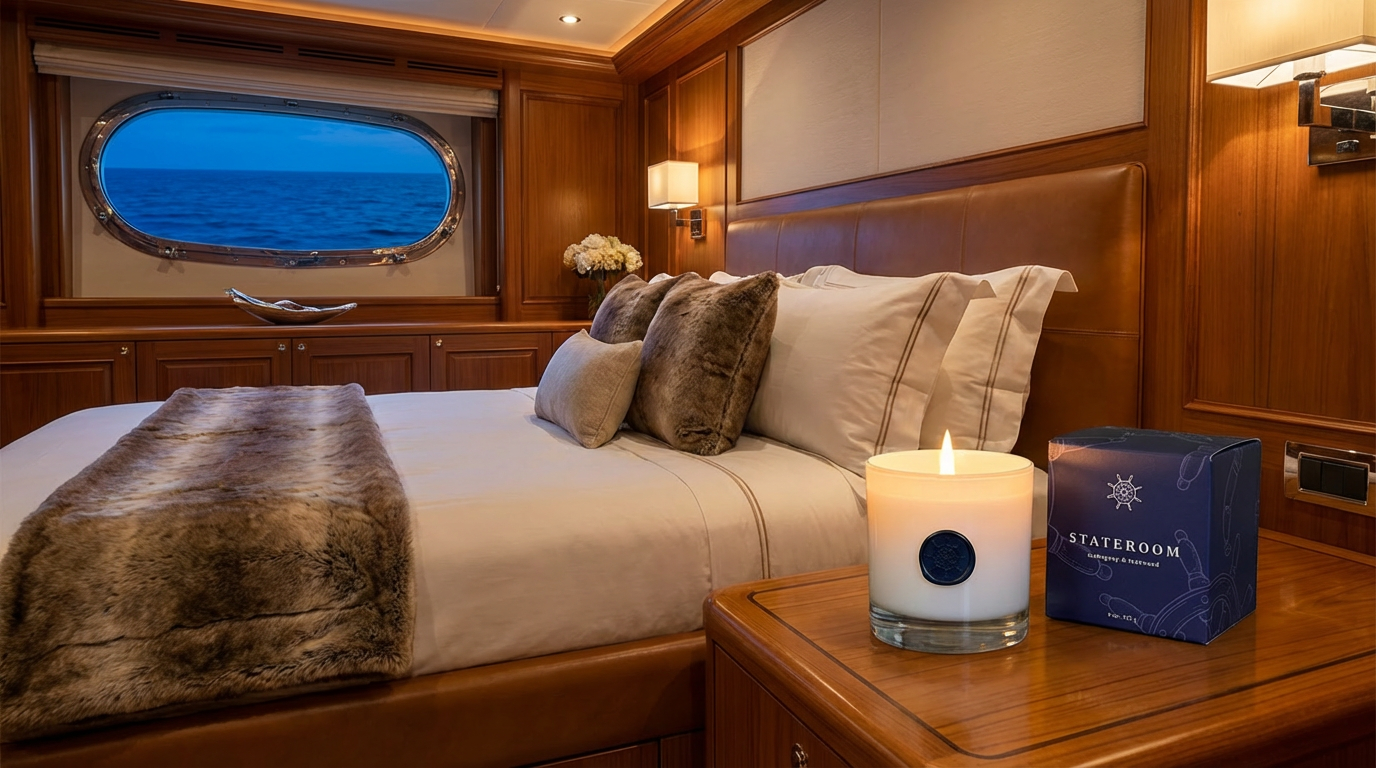 STATEROOM - Yacht Life 9 oz candle (mahogany & teakwood)