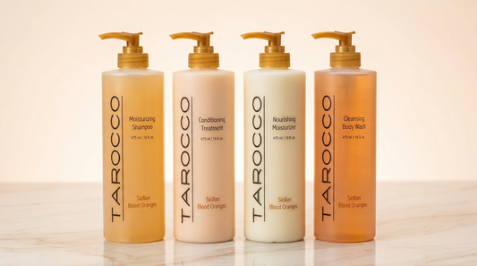 Tarocco 4 pack - Moisturizer, Wash, Shampoo and Conditioner (475 ml / 16.0 fl .oz sizes)