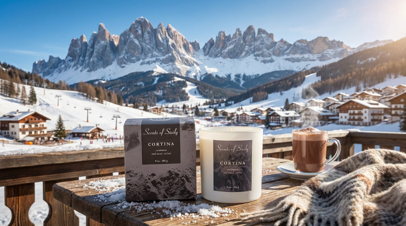 CORTINA - 9 oz Candle (Seasons of Sicily) Signature Winter Scent