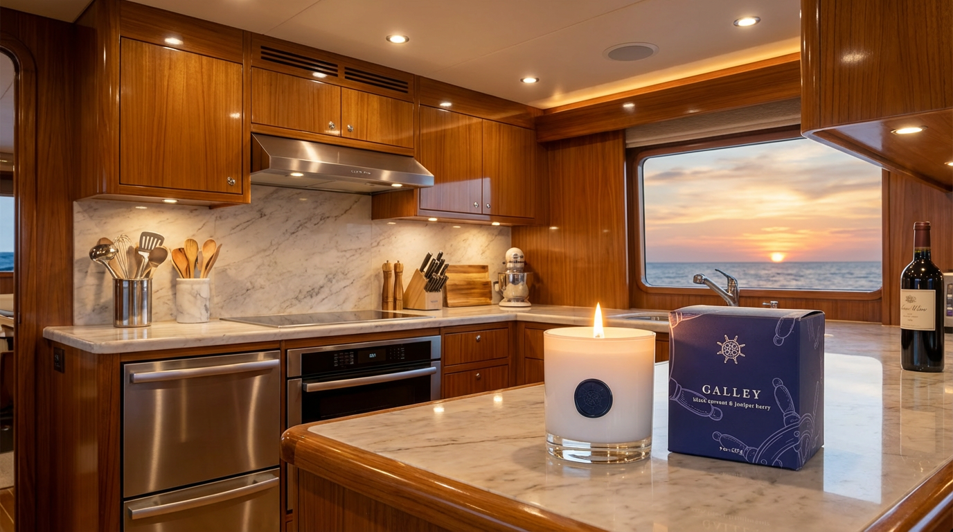 GALLEY - Yacht Life 9 oz candle (black currant & juniper berry)