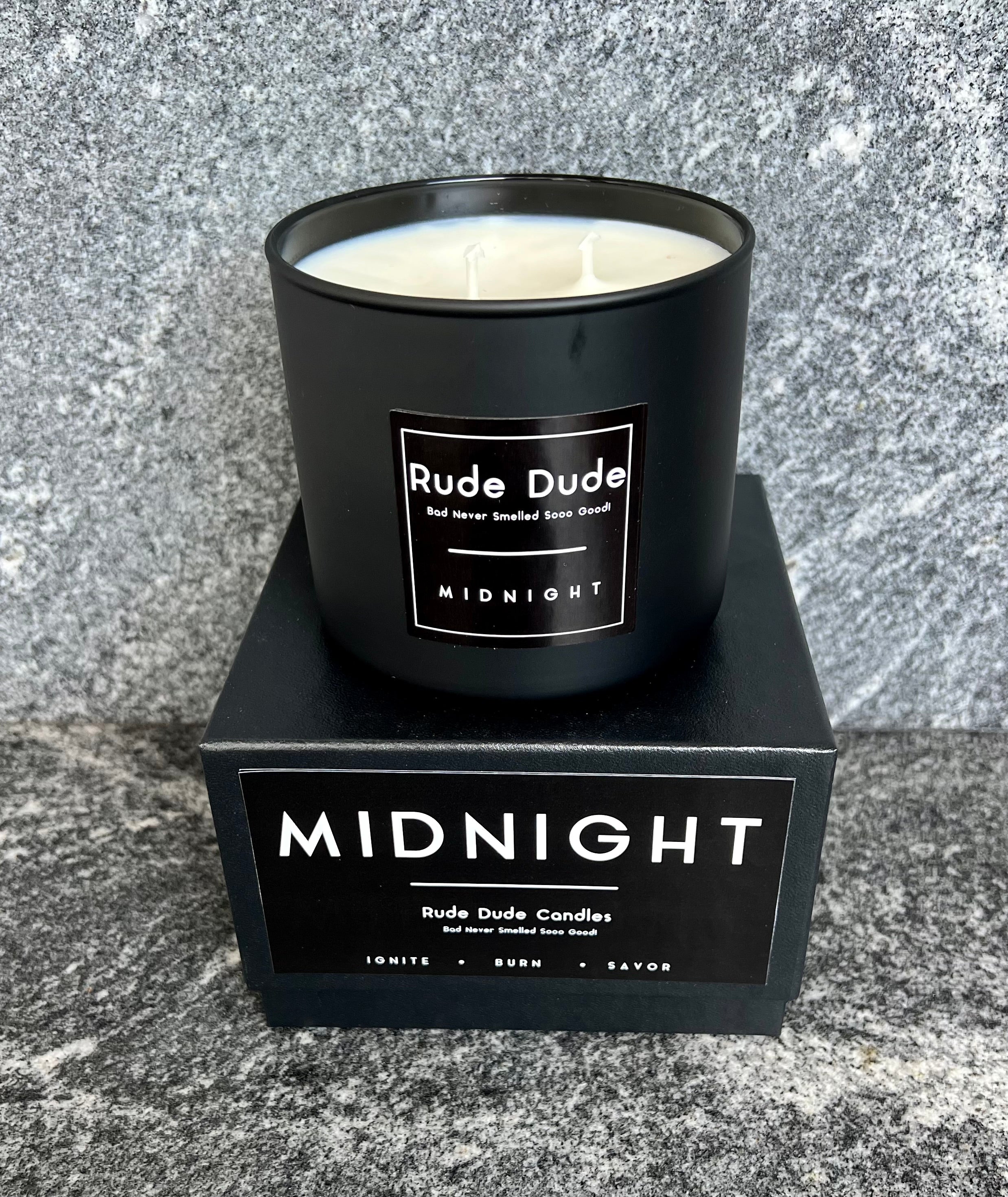 Rude Dude MIDNIGHT - Candle 18 oz - 512 g – CaliCosmetics.com