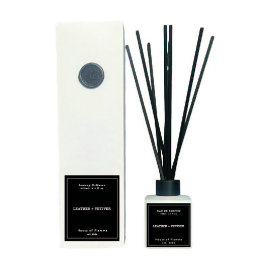 Leather + Vetiver - House of Fiamma Diffuser