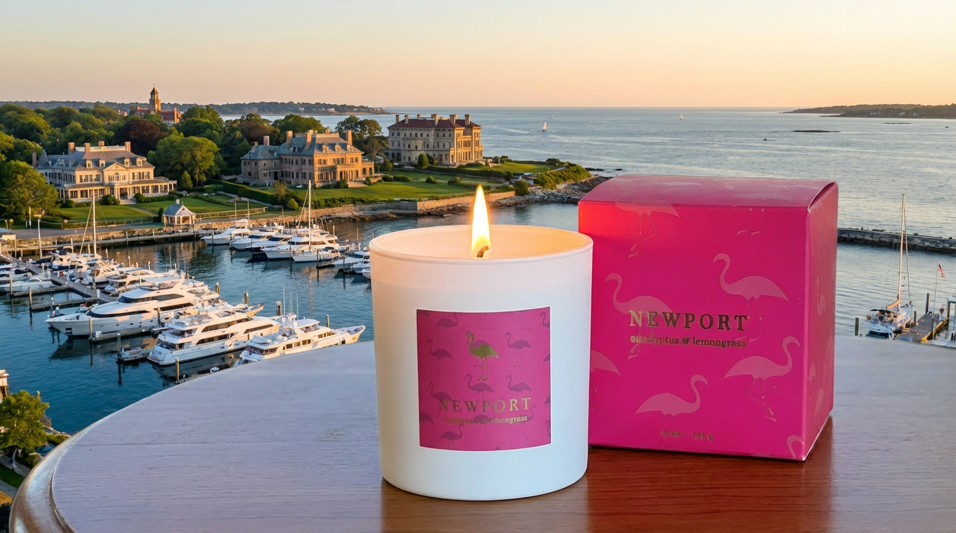 Newport - Coastal Living 9 oz candle (eucalyptus & lemongrass)