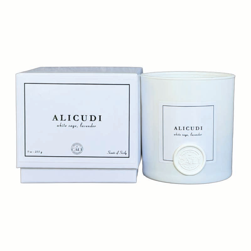 Alicudi - 9 oz candle (white sage, lavender)