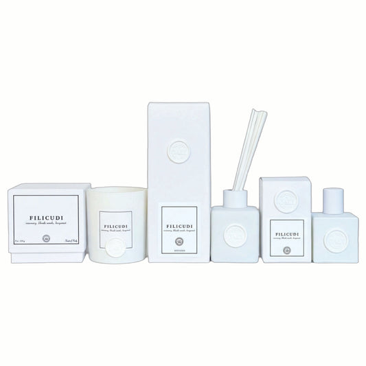 Filicudi - 9 oz candle (rosemary, blonde woods, bergamot)