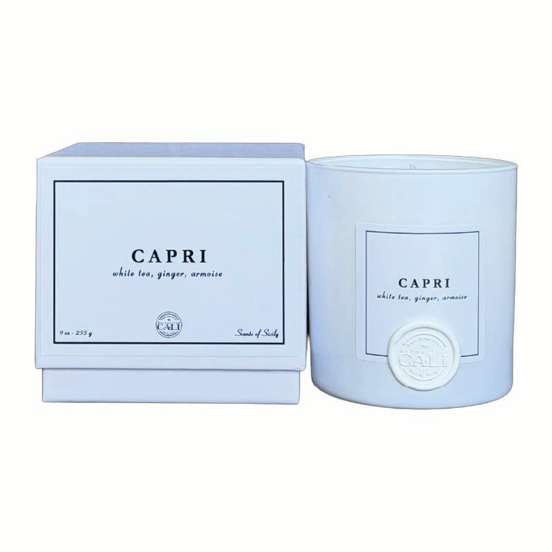 Capri - 9 oz candle (white tea, ginger, armoise)