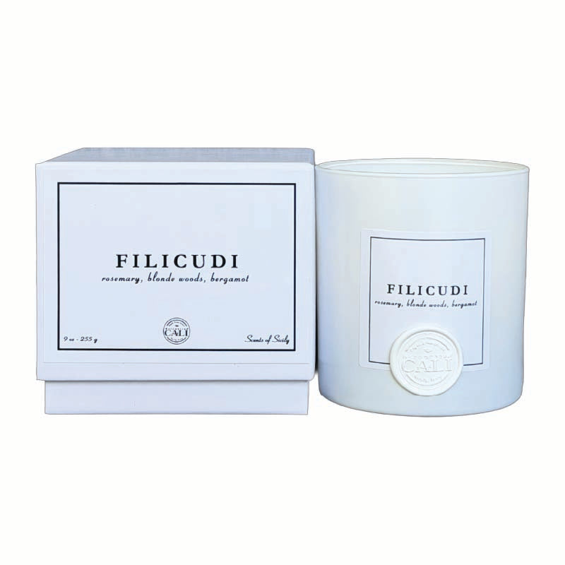 Filicudi - 9 oz candle (rosemary, blonde woods, bergamot)