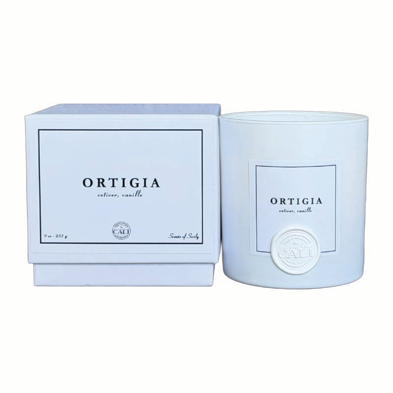 Ortigia - 9 oz candle (vetiver, vanille)