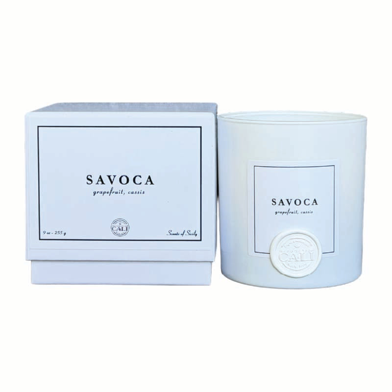 Savoca - 9 oz candle (grapefruit, cassis)