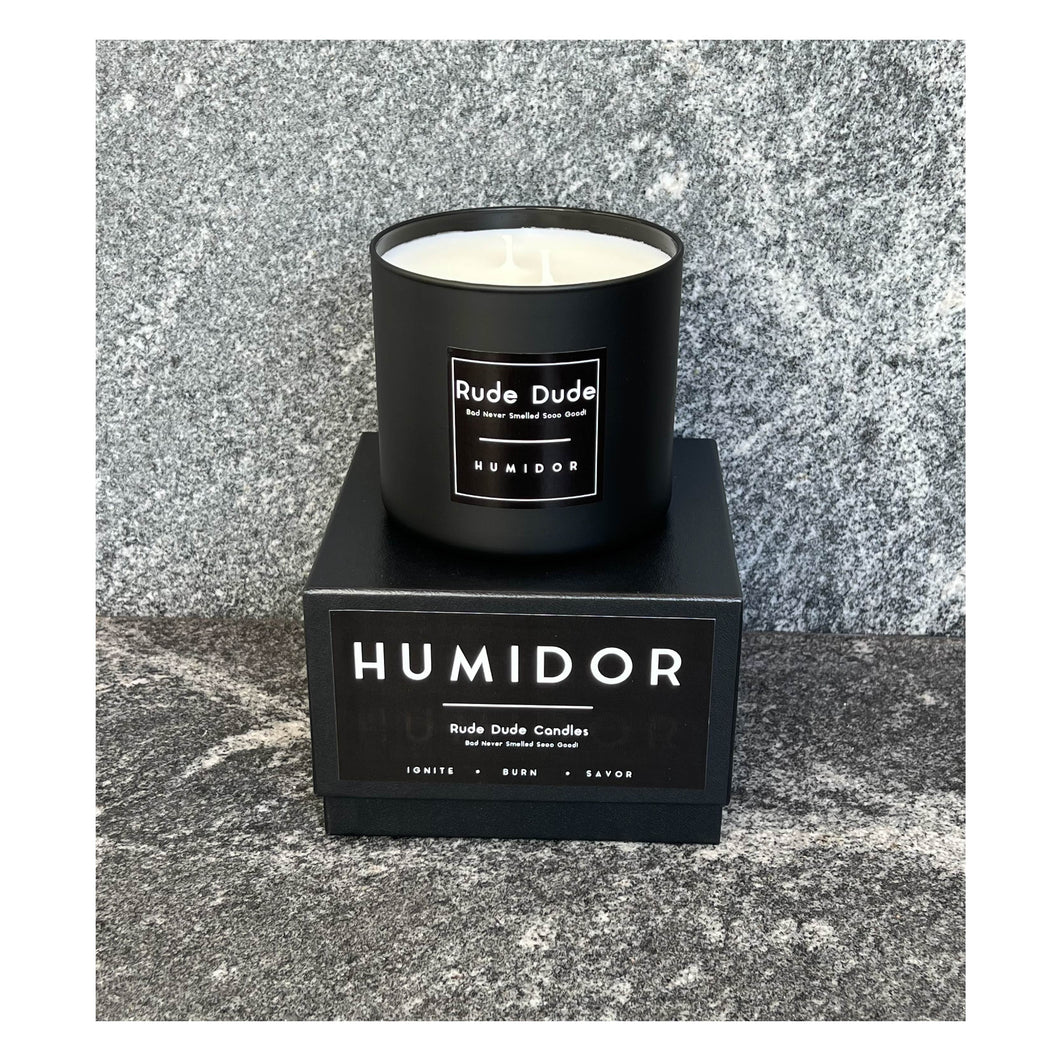 Rude Dude HUMIDOR - Luxury Candle 18 oz - 512 g
