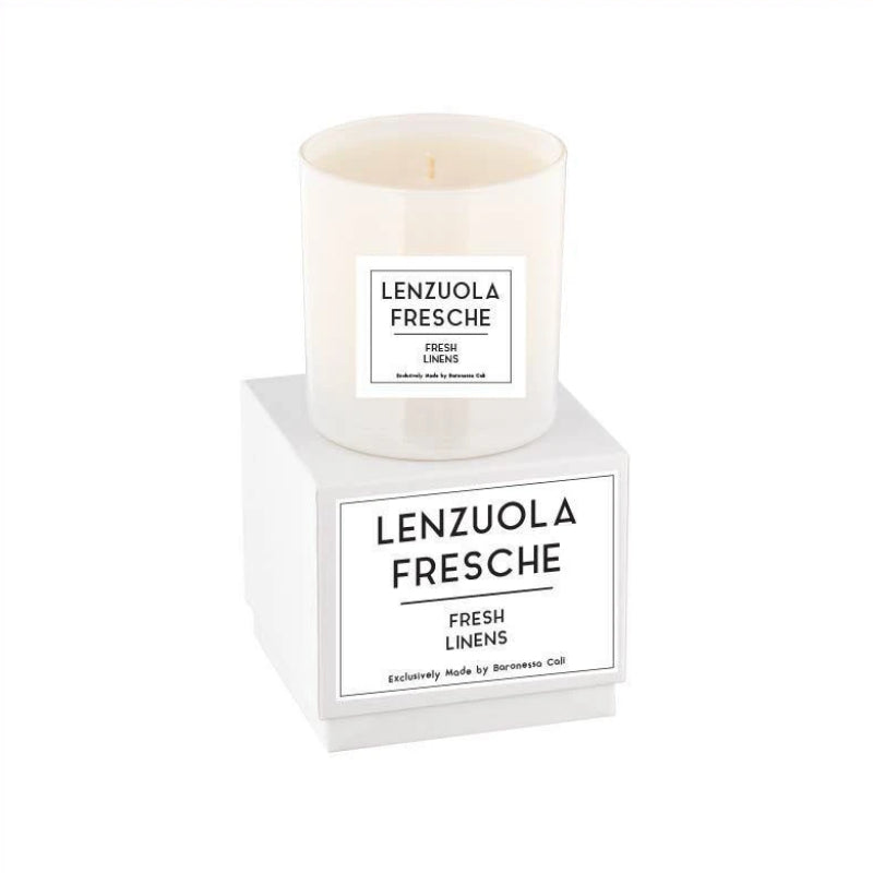 Linea Lusso Collection - 9 oz soy candle - Fresh Linens